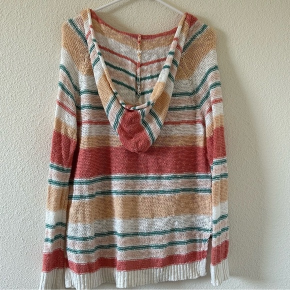 Roxy Women’s Knit Pull Over Hoodie Small Beachy Vacation surf Coverup Cruise - Picture 12 of 13